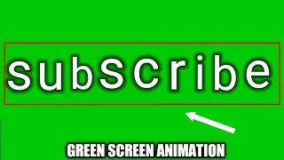 subscribe green screen Animation.