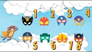 Superhero Counting Adventure 1️⃣ to 🔟 | Interactive Learning Fun for Kids! 🌟🦸‍♂️🦸‍♀️✨