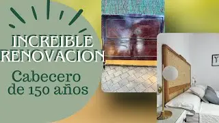 Renueva Muebles Antiguos: Cabecero de 150 años como nuevo