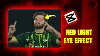 How to add Red Light Eye Effect in Cricket Videos | Capcut Tutorial