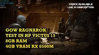 HP VIctus 15 God of War Ragnarök on RX6500M + Ryzen 5 5600H || 8GB RAM || 6GB Vram  Fix ||