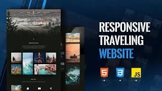 Responsive Travel website using HTML CSS JS | One Page Modern Website