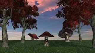 3 angry big brown mushrooms appear and die