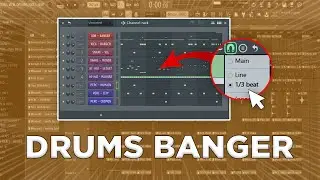 COMMENT FAIRE des DRUMS BANGERS en TRIOLETS | Tutoriel FL Studio 20