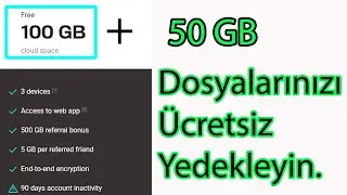 Ücretsiz 100 GB + 50 GB + 10 GB Bulut Alanı İndireceğiniz Platformlar.