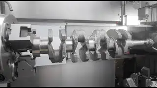 Production of crankshaft complete machining process ( lathe turning, drilling, grinding & assembly )