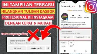 CARA MENGHILANGKAN DASBOR PROFESIONAL DI INSTAGRAM | TERBARU