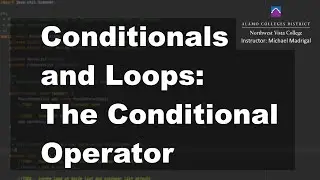 Java 1 Online, [6.02] More Conditionals and Loops: The Conditional Operator