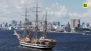 L'Amerigo Vespucci per la prima volta in Giappone in 93 anni