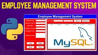 Python Projects: Tkinter GUI Employee Management  with Mysql Tutorial  2/2