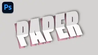 Paper Cut 3D Text Effect in Photoshop