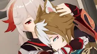 【Genshin Impact MMD】Gorou is the good boy | Kazuha & Gorou