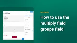 How to use the multiply field groups field | 123FormBuilder