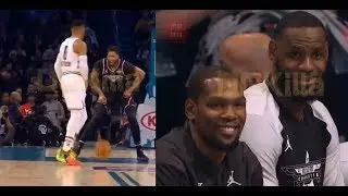 Kevin Durant & LeBron James Can't Stop Laughing At Westbrook's FAILED iso Play vs Anthony Davis!