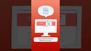 How to convert a Word doc to PDF online [#shorts]