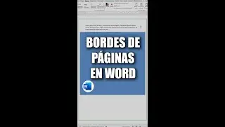 Cómo poner BORDES de PÁGINA en Word 🌟