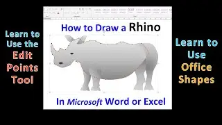 How to Draw a Rhino in Microsoft Word or Excel