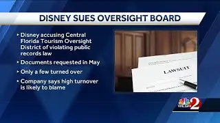 Disney sues Central Florida Tourism Oversight District