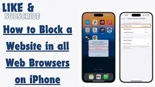 How to Block a Website in all Web Browsers on iPhone