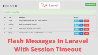 How To Make Flash Message With Session In Laravel 9| Auto Flash Message Close