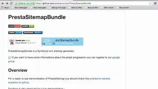 How to use PrestaSitemapBundle in Symfony 2.6 [1/2]