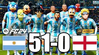 FIFA 23 - Ronaldo, Messi, Spiderman, Mickey Mouse in All Stars Match | Argentina vs England