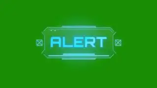 Alert Animation Green Screen(FREE TO USE)