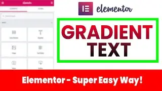 How to Create a Gradient Text effect in Elementor PRO | Elementor Tutorial 2020