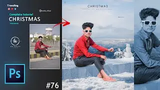 Christmas photo editing | Photoshop Tutorial | Christmas Photo Editing Photoshop