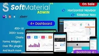 Soft Material - Bootstrap Admin Templates Web Apps & UI Kit Dashboards | Themeforest Website