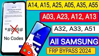 All Samsung FRP Bypass || Samsung a12/a13/a03s/a23/a32/a33/a51 Google Lock Unlock | No Talkback & PC