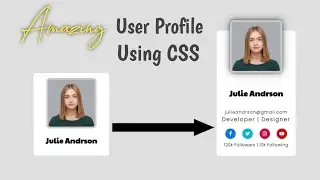 Amazing User Profile Design With Hover Effect Using CSS 2022 | UI Design | CodeWithNizami.