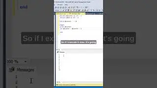 #SQL Creating a Multiplication Table Using While Loop. #datascience #sqltips #mssql #programming