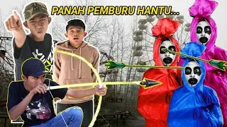 PERANG MELAWAN POCONG WARNA WARNI PAKE PANAH PEMBURU HANTU?! | Mikael Family