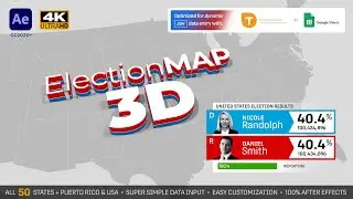 United States Election Map 3D