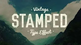 Vintage Stamped Text Tutorial in Photoshop