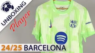 Barcelona Third Jersey 24/25 Lewandowski (KitMM) Player Version Unboxing Review