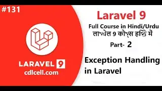 (131) Part-2 Exception Handling in Laravel | How to handle Exceptions in Laravel Application