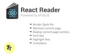 react-reader example | react-reader | reactjs | Highlighting text | Page Number | Change Font Size