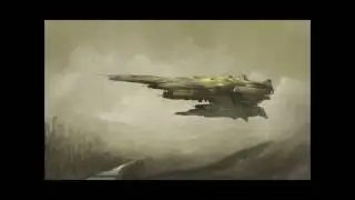 Spaceship concept art speedpaint