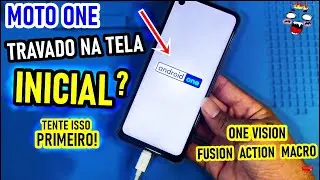 Celular MOTOROLA Travado na tela inicial? TENTE ISSO PRIMEIRO! ONE FUSION, MACRO, ACTION E VISION.