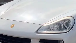 How to remove headlight and replace halogen low beam lightbulb on Porsche Cayenne 957