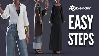 How to EASILY Create Clothes in Blender | Tutorial