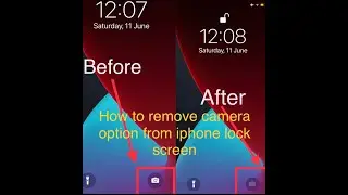 how to remove the camera option from iphone control center lock screen