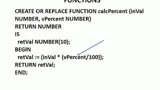 PL/SQL Functions