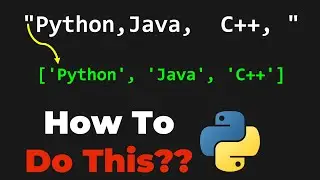 CONVERT STRING TO LIST IN PYTHON