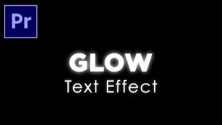 Glow Text Effect in Premiere Pro #shorts #short