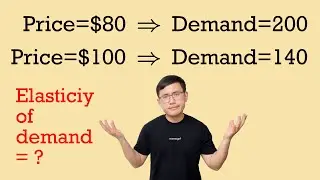 Application of percentage: How to find the elasticity of demand? (no midpoint rule)