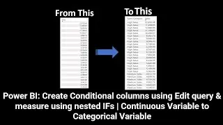 Power BI: Create Conditional columns using Edit query | by creating measure using nested IFs