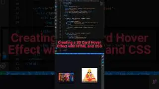 Day: 2/75 Code Practice Challange | Creating 3D Card Hover Effect  | #coding #braincoder #css #html